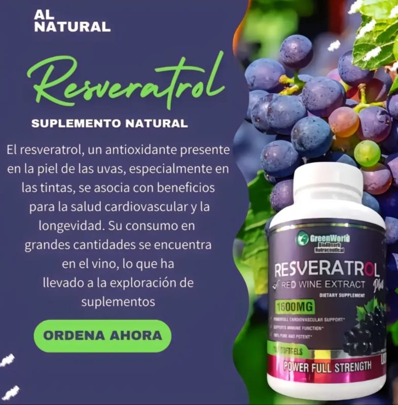 RESVERATROL - SU DOSIS DIARIA ANTIENVEJECIMIENTO